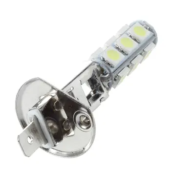 2 vnt Automatinis šviesos žibintų lemputė H1 baltos 13 SMD 5050 LED lustai