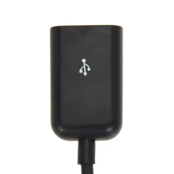 ALLOYSEED Universal Black 4 Prievadai Micro USB Power Įkrovimo OTG HUB Kabeliu, skirta 