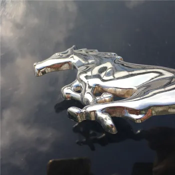 3D 15.5 cm Veikia Arklio Logotipą, Metalo Automobilių Lipdukas Sparnas Logotipas Ženklelis 
