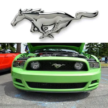 3D 15.5 cm Veikia Arklio Logotipą, Metalo Automobilių Lipdukas Sparnas Logotipas Ženklelis 