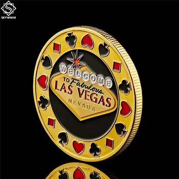 Sveiki Atvykę Į Nevada Las Vegas Pokerio Žetonų Angelas Kazino Iššūkis Aukso Monetos Pasisekė, Suvenyrų Asmeninį Raktą Monetų Kolekcija