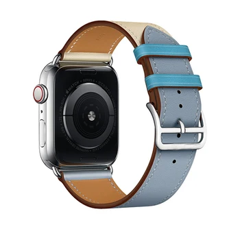 Dirželis Apple watch band 42mm 38mm Vieną turą Odos correa apyrankę ant riešo watchband Iwatch serijos 5/4/3/2/1 Priedai