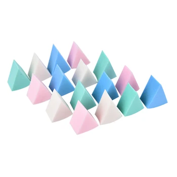 Makiažas Kempine 8pcs Trikampio Formos Saldainiai Spalvos Minkštas Magija Veido Valymą Kosmetikos Sluoksniuotos Valymo, Plovimo Veido Makiažas Esponja