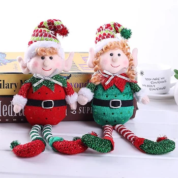 Kalėdų Ilgas Atkarpas, Elf Lėlė, Vaikams, Žaislai, Kalėdų Eglutės Papuošalai Rankų Darbo Elf Žaislai Nameliuose Šalis Dekoro Naujųjų Metų Dovanos