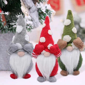 Linksmų Kalėdų Beveidis Gnome Lėlės Kalėdų Eglutės Ornamentu Kalėdinė Dekoracija Namuose Navidad Noel Kalėdų Dovanos Naujųjų Metų 2021