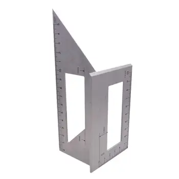 Aliuminio, Medienos Apdirbimo Scriber T Valdovas Daugiafunkcinis Aikštėje 45/90 Laipsnio Indikatorius Kampo Liniuote Matuoti Medienos Apdirbimo Įrankis