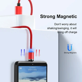 Magnetinio USB C Tipo Magnetas Mokestis Laidą LG W10 W30 K20 K30 2019 K40 K40S K50 K50S KOLEGA A5 A9 
