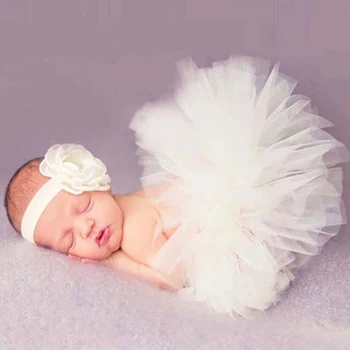 12 Spalvų Lopšių Fotografijos Rekvizitai Kūdikių Kostiumas Apranga Baby Princess Tutu Sijonas Lankelis Kūdikių Fotografija Rekvizitai｡◕ᴗ◕｡