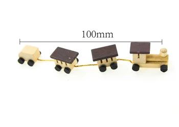 1/12 Miniatiūriniai Lėlių Priedai Mini Medinis Traukinio Modeliu, Žaislai Doll House Dekoro