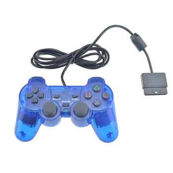 Laidinio Gamepad for PS2 Playstation 2 valdiklio kreiptuką gamepads Smūgį ilgas kabelis Dviguba Vibracija žaidimas Joypad