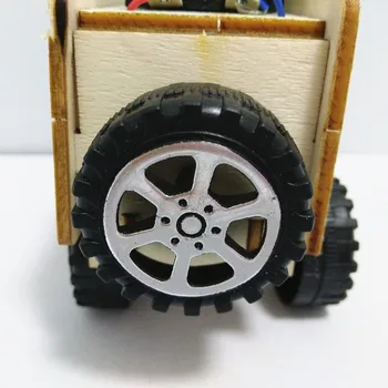 Mokslo Eksperimentas Elektrinis Automobilis Surenkamas Medinis Rinkinys Švietimo Žaislai Vaikams Technologijos Modelį Pastatas Mokymosi Brinquedos