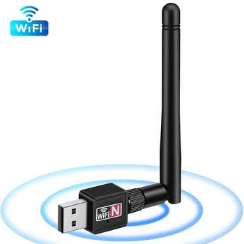 USB Wifi Adapterio Antenos 150Mbps Mini Wireless Tinklo Korta 