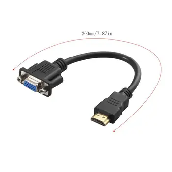 HDMI Male VGA (D-SUB Moterų Vaizdo AV Adapteris Keitiklis HDMI Kabelis, HDTV (Set-Top Kabeliai Adaptores Dropshipping
