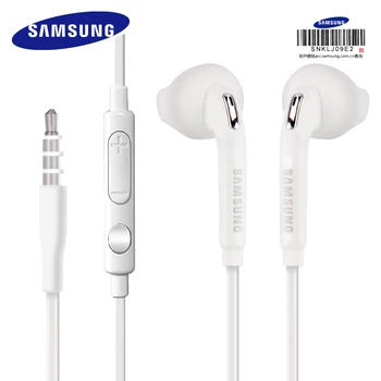 Originalus Samsung EO-EG920 Ausines In-ear Su kontrolės Garsiakalbis Laidinio 3.5 mm ausines Su Mic 1.2 m In-ear Sporto Ausinės