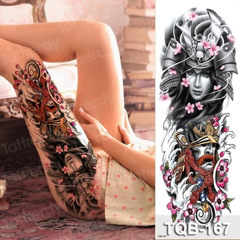 Seksualios laikinos tatuiruotės didelis moterų, mergaičių kūno tatuiruotė kojos šlaunies lipdukai žuvis drakonas vandeniui netikrą rankos tatuiruotė rankovėmis didelis dydis