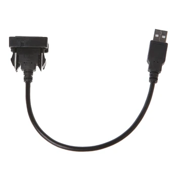 OOTDTY Auto 12-24V AUX USB Kabelis Adapteris, Laidas Laidas USB Įkrovimo Adapteris, skirtas 