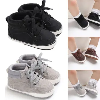 2019 Nauja Kūdikiui Baby Girl Bateliai Naujagimiui Minkštas Vienintelis Sneaker Medvilnės Lovelę Bateliai Sporto Atsitiktinis Šiltas Pirmą Vaikštynės 0-18month