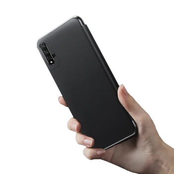 Prabangus Odinis Langą Peržiūrėti Flip Case For Xiaomi Redmi 10X Pro 5G 4G Pastaba 9S 9 9A 8 8A K20 K30 Ultra 10 Mi Lite 9T Telefono Dangtelį