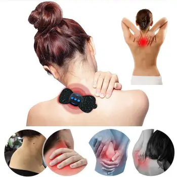 Dropshipping Nešiojamas USB Įkrovimo Kaklo Massager Mini Masažas Lipdukai Kaklo Lipdukai Kaklo Slankstelio Fizioterapijos Priemonė