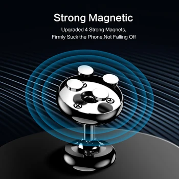 Floveme Magnetinio Automobilio Savininkas Telefono Automobilių 360 Sukimosi prietaisų Skydelio Stovėti Kalno Automobilių Stiprus Magnetas 