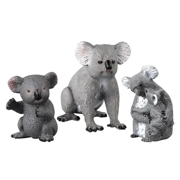 Modeliavimo Mielas Koala Pav Kolekcines, Žaislai Koala Gyvūnų Figūrėlių, Vaikai Laukinių Gyvūnų Minkšti Guminiai Žaislai