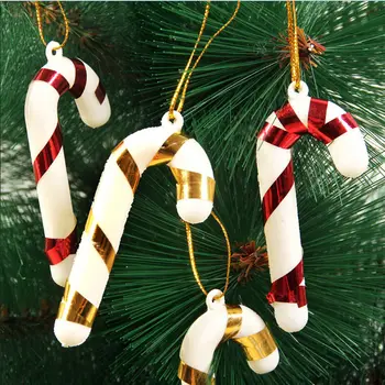 12pcs/daug Naujų Kalėdų Saldainiai Cukranendrių Kalėdų Medžio Kabantys Papuošalai Namuose Šalis Dekoro Namų dekoro kalėdų dekoracijos namams