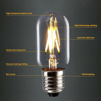 LED, Kaitinamosios Lemputės E27 Retro 