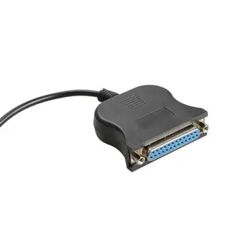 Naujas USB 1.1-DB25 Female Uosto Spausdinti Keitiklio Kabelį, LPT, USB, Adapteris LPT Kabelį, LPT USB Kabelis, Juodos spalvos Didmeninės