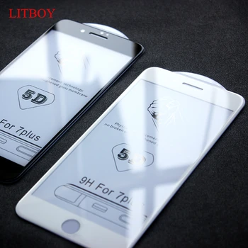 5D Lenktas Visiškai Padengti Apsauginiu Stiklu iPhone 12 Pro mini Pro 11 X XR XS Max Grūdintas Screen Protector, iPhone 7 8 6 Plus Stiklo