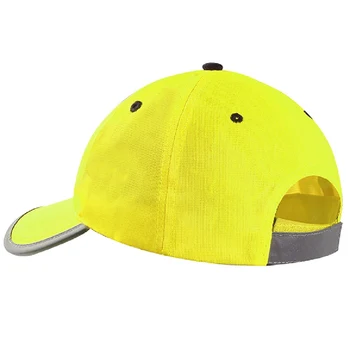 ANPWOO Didelio Matomumo Atspindintis Beisbolo kepuraitę Geltona Saugos Skrybėlę Darbo Saugos Šalmą galima Skalbti Skrybėlę Saugos Eismo Bžūp