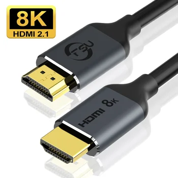 HDMI 2.1 Kabelis HDMI 8K/60Hz 4K/120Hz 48Gbps Didelės Spartos HDCP2.2 HDR už PS4 Splitter Perjungti Garso ir Vaizdo Kabelis 8K HDMI Laidas, Laidas
