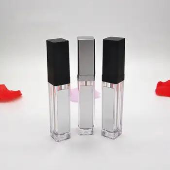 7ml Aikštėje Lūpų Blizgesys Vamzdžiai Tušti Lūpų Blizgesys Butelis su LED Šviesos Veidrodis Aišku, Kosmetikos Lūpų Balzamas Konteineriai Makiažas Įrankiai