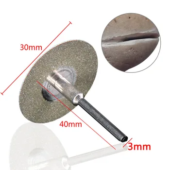 10pc 22mm 30mm Dremel Deimantinis Pjovimo Diskas Dremel Rotaciniai Įrankiai Priedai su Įtvarų 3.0 mm