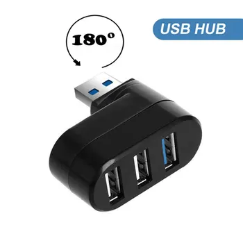 Mini 3 jungtys USB 3.0 Hub Didelės Spartos Duomenų Perdavimo Splitter Lauke Adapteris, Skirtas Pc Nešiojamas Usb Šakotuvą, 3/6 Port Usb Hub