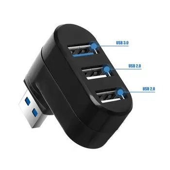 Mini 3 jungtys USB 3.0 Hub Didelės Spartos Duomenų Perdavimo Splitter Lauke Adapteris, Skirtas Pc Nešiojamas Usb Šakotuvą, 3/6 Port Usb Hub