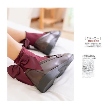 27 Spalvų Japonijos Streetwear Kojinės Moterų Lankas Kojinės Mados Moterų Kratinys Saldainiai Spalvos Trumpas Kojines Mielos Ponios Mazgas Sokken
