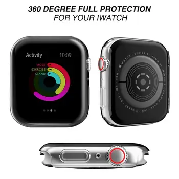 Dirželis Apple žiūrėti 6 5 juostos 44mm 40mm iwatch juosta 42mm 38mm HD Screen Protector atveju padengti Vandeniui bamperis 