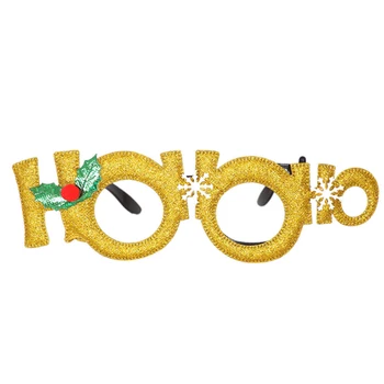 Kalėdų Dekoracijos Suaugusiųjų Vaikų Žaislai Santa Sniego Tika Akinius Rėmo Glittered Akiniai Vaikams Džiaugtis Kalėdų Dovana