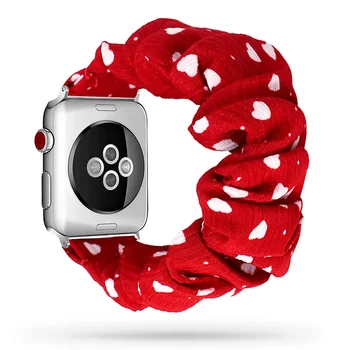 Scrunchie Diržu, apple watch 6 juostos 44mm 40mm iwatch juostų 42mm 38mm moterų correa apyrankę watchband už series 5 4 3 2 42 mm