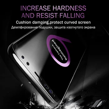 Lenktas Grūdintas Stiklas Samsung Galaxy A50 A30 A51 A71, Stiklo Atveju dėl Galaxy Note 10 20 Pro S10 S20 Plius Lite Screen Protector
