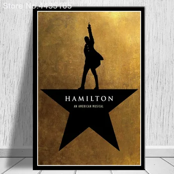 Amerikos Hamiltonas Muzikos Meno Sienos Nuotrauka Drobė, Tapyba, skirtą Kambarį Namuose Apdaila Plakatai ir Spausdina
