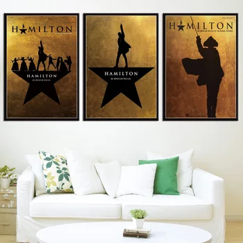 Amerikos Hamiltonas Muzikos Meno Sienos Nuotrauka Drobė, Tapyba, skirtą Kambarį Namuose Apdaila Plakatai ir Spausdina