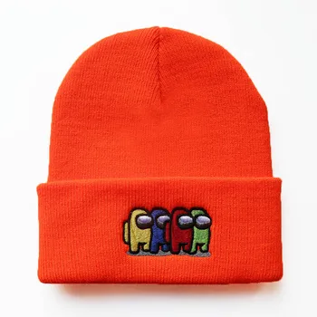 Unisex Žaidimas Tarp Mūsų Megzti skrybėlę Bžūp Vaikams Tarp Mūsų Žaidimas Hip-hop skrybėlę Vaikams Šalta Įrodymų, Laikyti Šiltai Trumpas Spalva Paprastas Skrybėlę