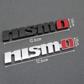 Automobilio Stilius 3D Metalo NISMO Priekinės Grotelės Lipdukas Logotipas Ženklelis Nissan patrol lapų almera g15 pastaba e11 patrulių y62 x-trail kovo 3 d.