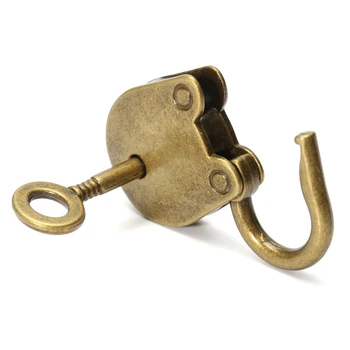 1Set Metalo Senas Vintage Stiliaus Mini Spynos Maži Bagažo Box Key Lock Vario Spalvos Daug 3 Namų Naudojimo Aparatūros Apdaila