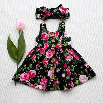 Nauja Vasaros Kūdikių Mergaičių Suknelė 