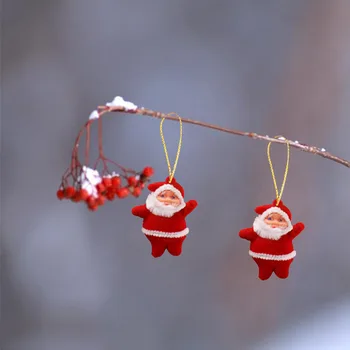 6pcs Kalėdų Eglutės Kabantys Papuošalai Kalėdų Senelis Naujųjų Metų Smulkūs Ornamentai, Papuošalai, Medžio Kabo Priedai Namų