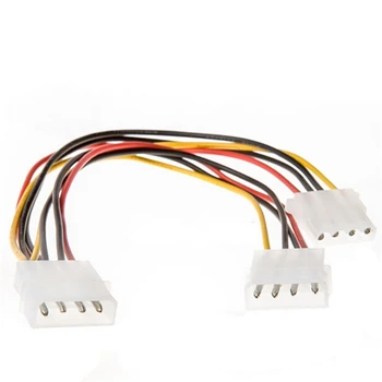 18cm 2 4 pin PSU Galia Splitter Cable LP4 Molex 1 2 Futural Skaitmeninis Y adapteris Karšto Pardavimo
