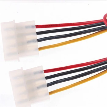 18cm 2 4 pin PSU Galia Splitter Cable LP4 Molex 1 2 Futural Skaitmeninis Y adapteris Karšto Pardavimo
