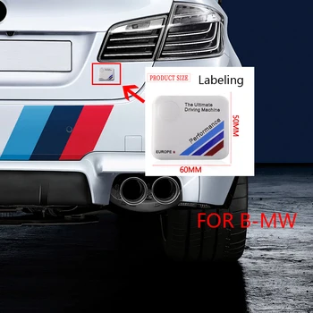 Automobilio bagažo skyriaus Grotelės Lipdukas Logotipas Ženklelis Lipdukas BMW M 3 Serija 5 Serija 7 Serija E46 E90 E60 Z4 X3 X4 X5 X6 Automobilių Puošimas Decal